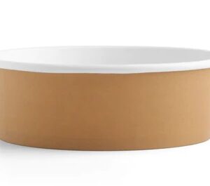 Миска картонная 1100 мл (крафт-белый, крафт-крафт)